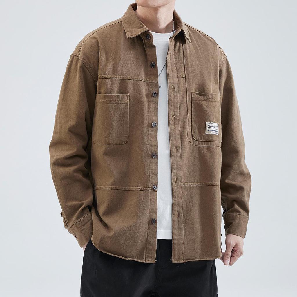 Men's Japanese Style Casual Spring & Autumn Workwear Shirt Jacket