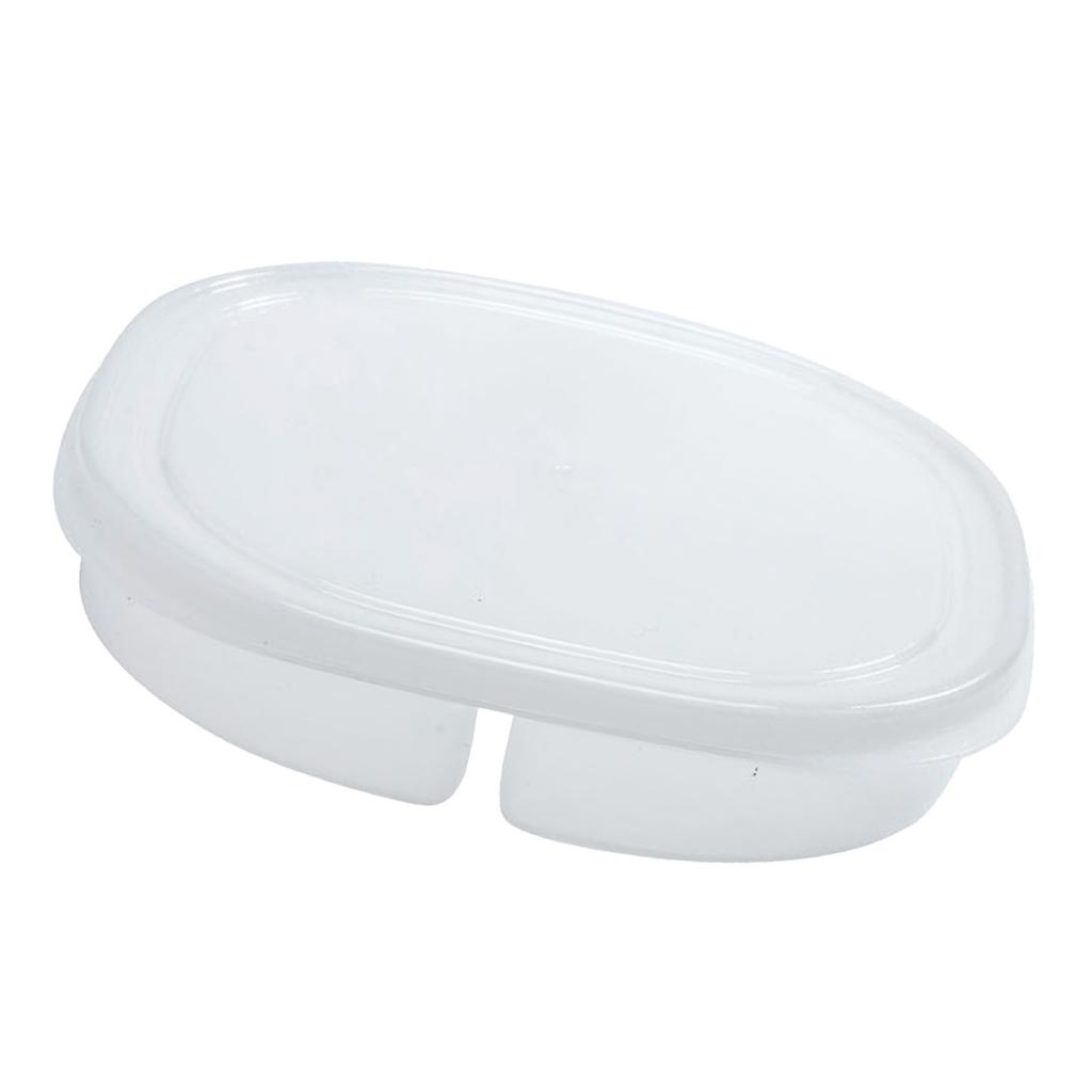 Lebensmittelaufbewahrungsbehälter 4 Fächer Transparent Kühlschrank Meal Prep Box mit Deckel für Zwiebel Ingwer Knoblauch