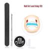 Nail Care Set: Cuticle Pusher, Nail File, Manicure Brush, Nail Buffer, Ingrown Toe Sticker, Pedicure Tools