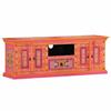 VidaXL TV Stand Pink 110x30x40 Cm Solid Mango Wood 353907