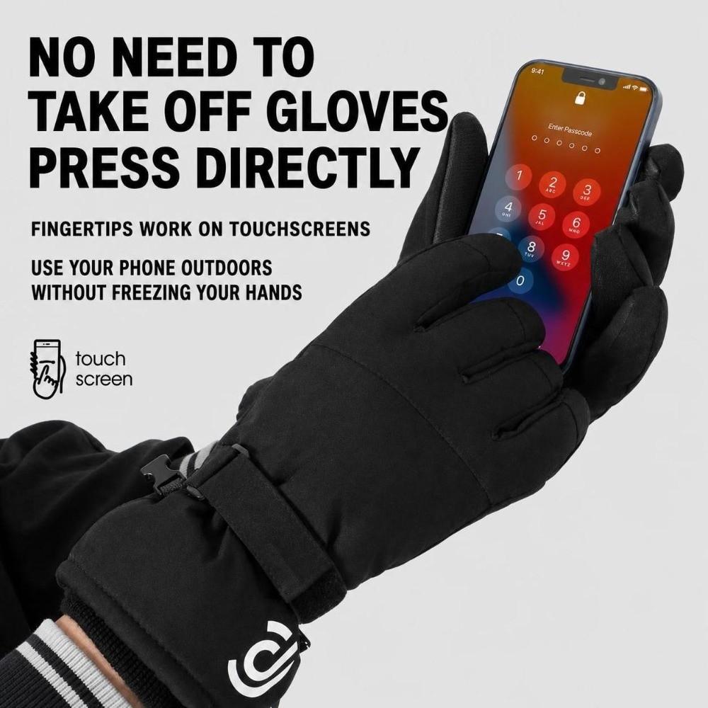 Keep Warm Skiing Gloves Windproof Snow Gloves Universal Outdoor Cycling gloves  for Men Women