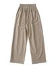ANALOG MOOD Linen-Like Wide Pants (Beige)