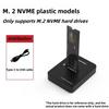 M.2 Hard Drives Enclosure NVME/SATA Dual Protocol Mobile Hard Disk Box 10Gbps High-speed USB3.1 SSD Solid-state Reader