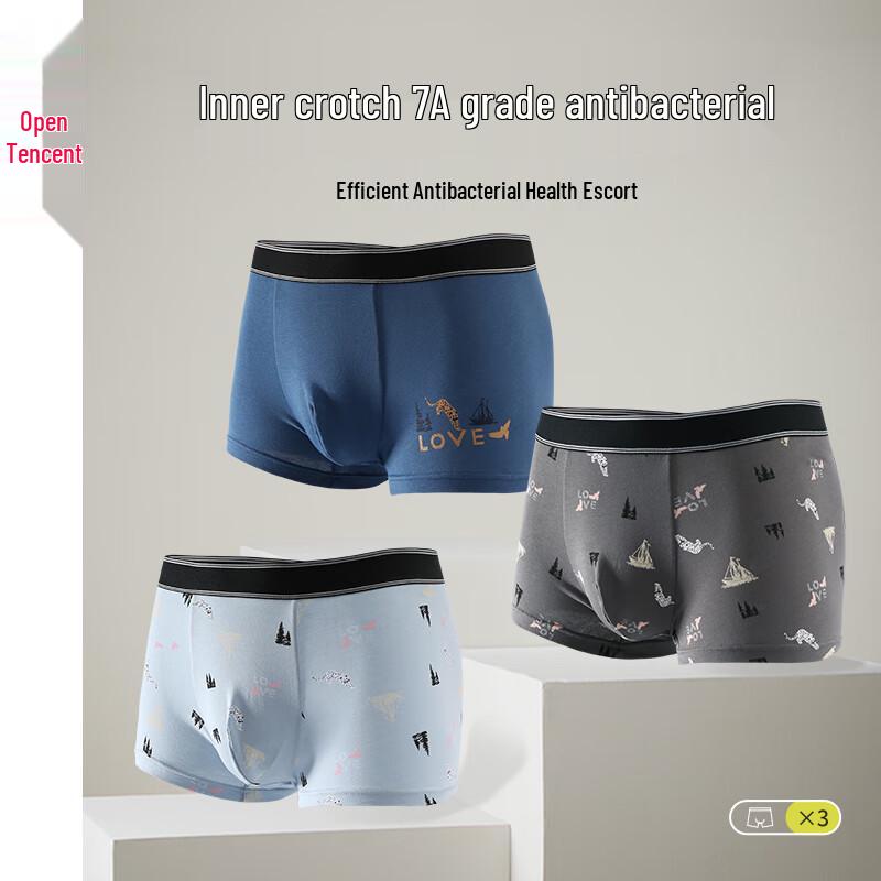 

Fenteng Men s Pure Cotton Boxer Briefs XL (140-165 jin)