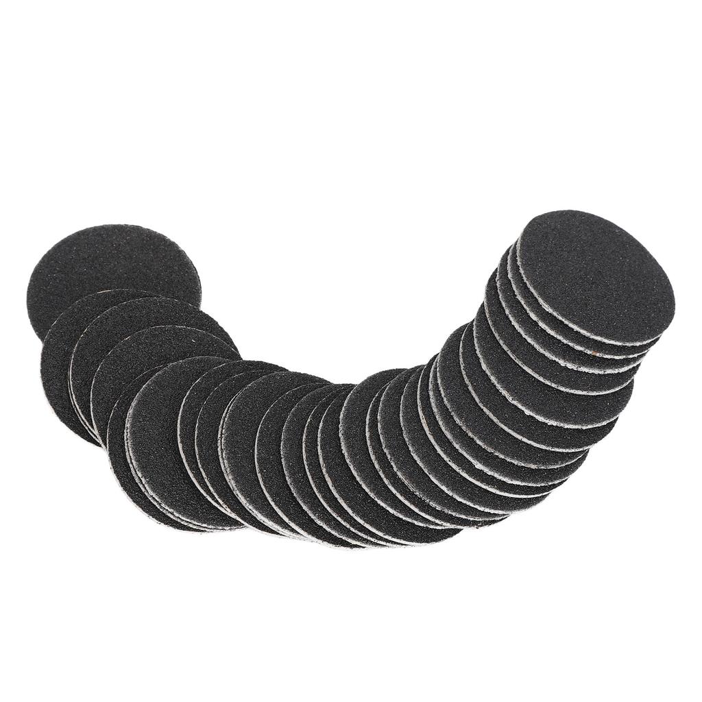 60pcs Callus Sandpaper Discs Pedicure 80 Grit Exfoliation Replacement Sandpaper Pad Grit Disk for Electric Foot File