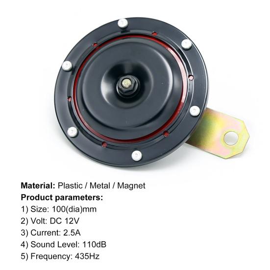 Høykvalitets bilhorn Pålitelig 12V modifikasjon