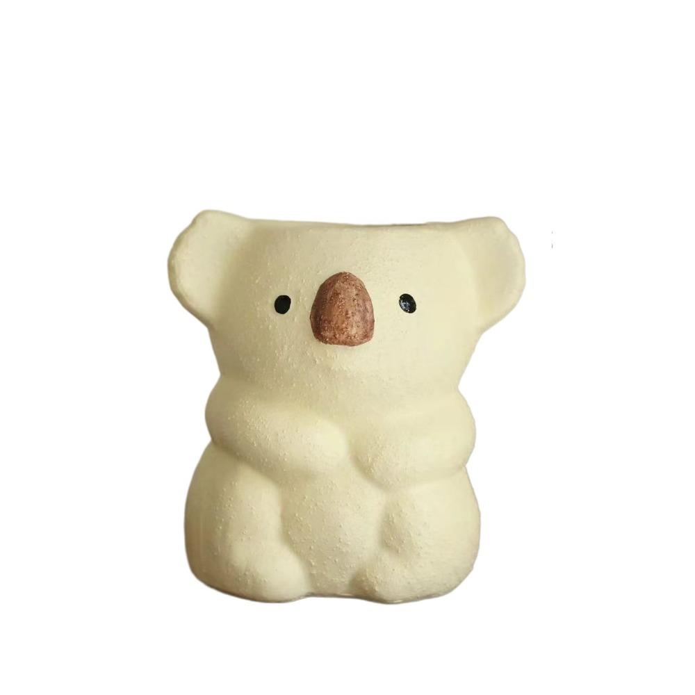 

Adorable Koala Flower Pot Cartoon Resin Flower Container Creative Animal Pen Holder Living Room S