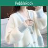 Sweater Autumn Jacket Winter And Womens Casual Knitted Cardigan Jacket Korean Pearl Shirt Loose Jacket Sweater