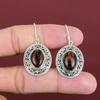 Boucles d'oreilles en obsidienne acajou, boucles d'oreilles vintage uniques, pierres précieuses originales, boucles d'oreilles faites à la main, boucles d'oreilles en argent sterling 925, bijoux délicats, cadeaux pour elle