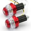 Generic Motorcycle Universal LED Anodized Color Bar Turn Signals 0.7 Inch (18 Mm) Set of 2 Red Parallel Import
