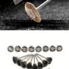 36Pcs Brass Brush Steel Wire Wheels Brushes Drill Rotary Tools Polishing Rotary Tools Metal Rust Removal Brush Set