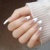 30Pcs French Ballet Fake Nail  Press On Quick Extension Wearable False Nails Natural Full Cover Nail Tips Manicure Art