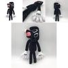 Siren Head Series Black Dog Plush Toy Crooked Neck Horror Stuffed Doll 30cm/11.8inch Height
