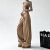 2025 Women's American Retro Wide-Leg Pants: Casual, Loose-Fit, High-End Drape for Autumn/Winter