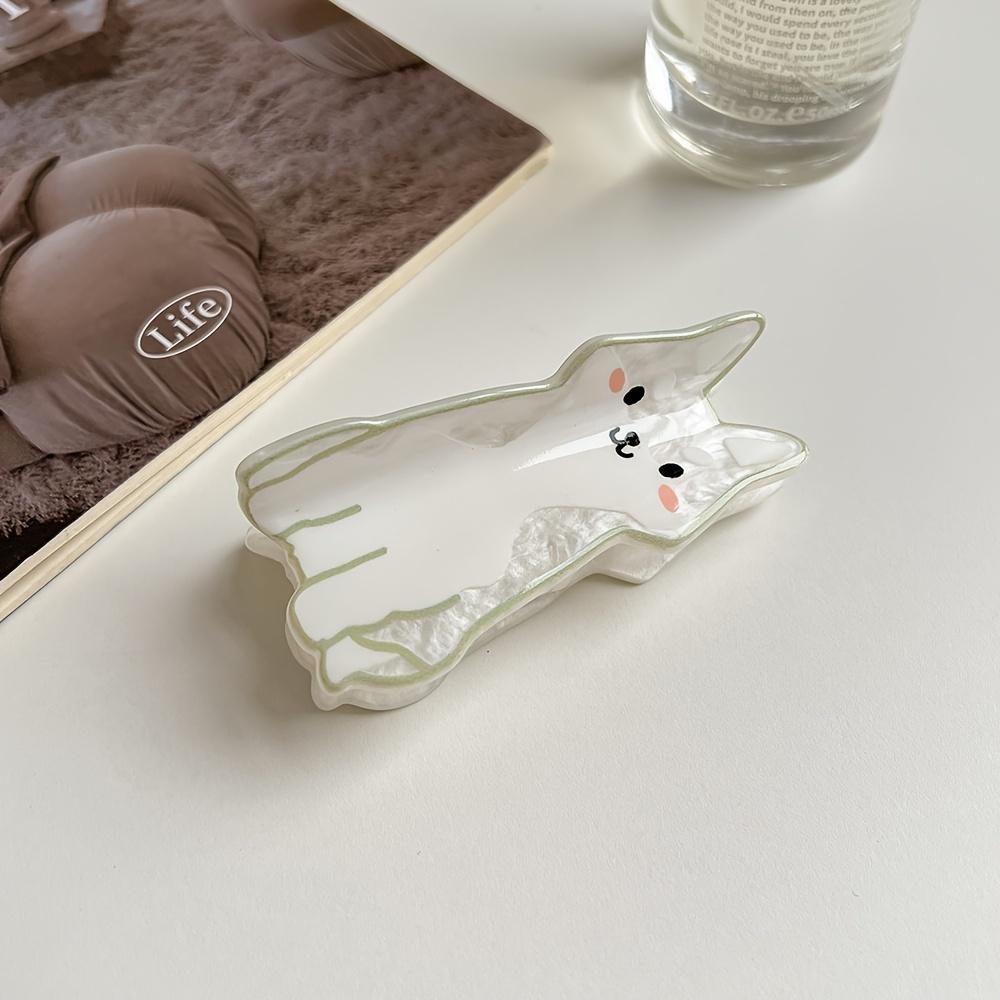 Adorable Cartoon Cat & Dog Acrylic Hair Claw Cute Animal Design Shark Clip for Girls, Perfect for Thanksgiving
