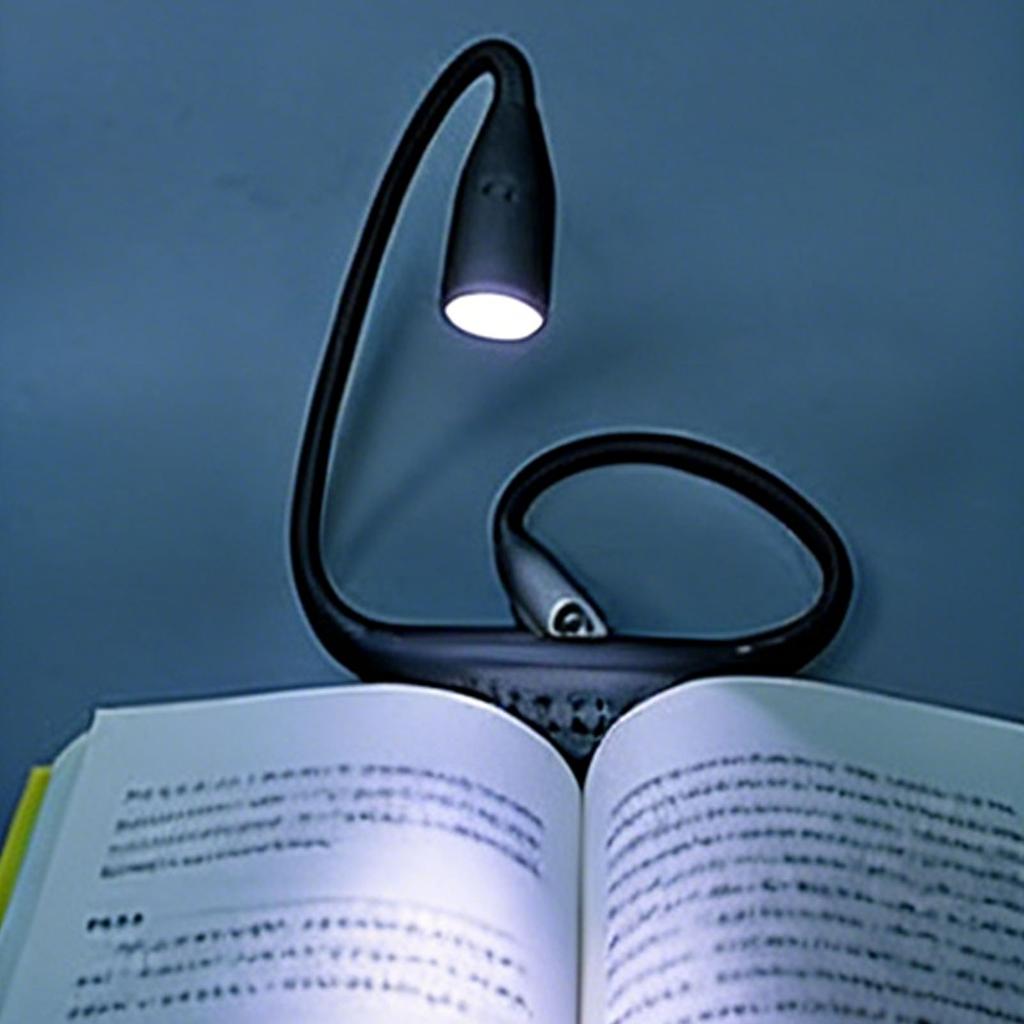 Neck Light Black Dual Color Temperature Eye Caring USB Rechargeable LED Portable Neck Book Light with Brightness   for Reading