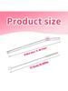7PCS Reusable Bow Glass Straws, Cute Bow Glass Straw with  Cleaning Brush for Coffee Lover, Smoothies, Frozen Drinks, Tea, Juice