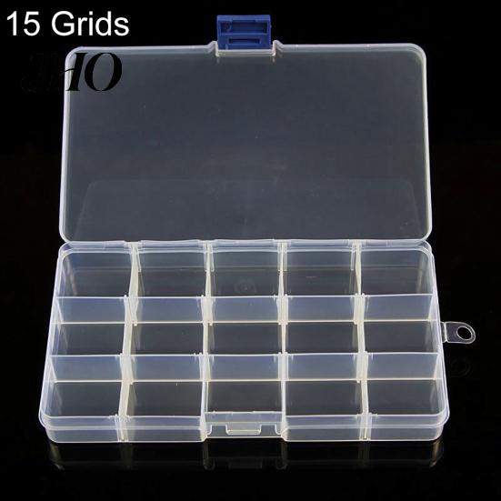 Jewelry 10/15/24 Grids Box Wear-resistant Space-saving Transparent Organizer Small Earring Storage for Travel Case