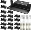 Aluminum Solar Panel Z-Bracket Mounting Kit - Roof-Style for Vehicles (Car/Boat/RV/Yacht)