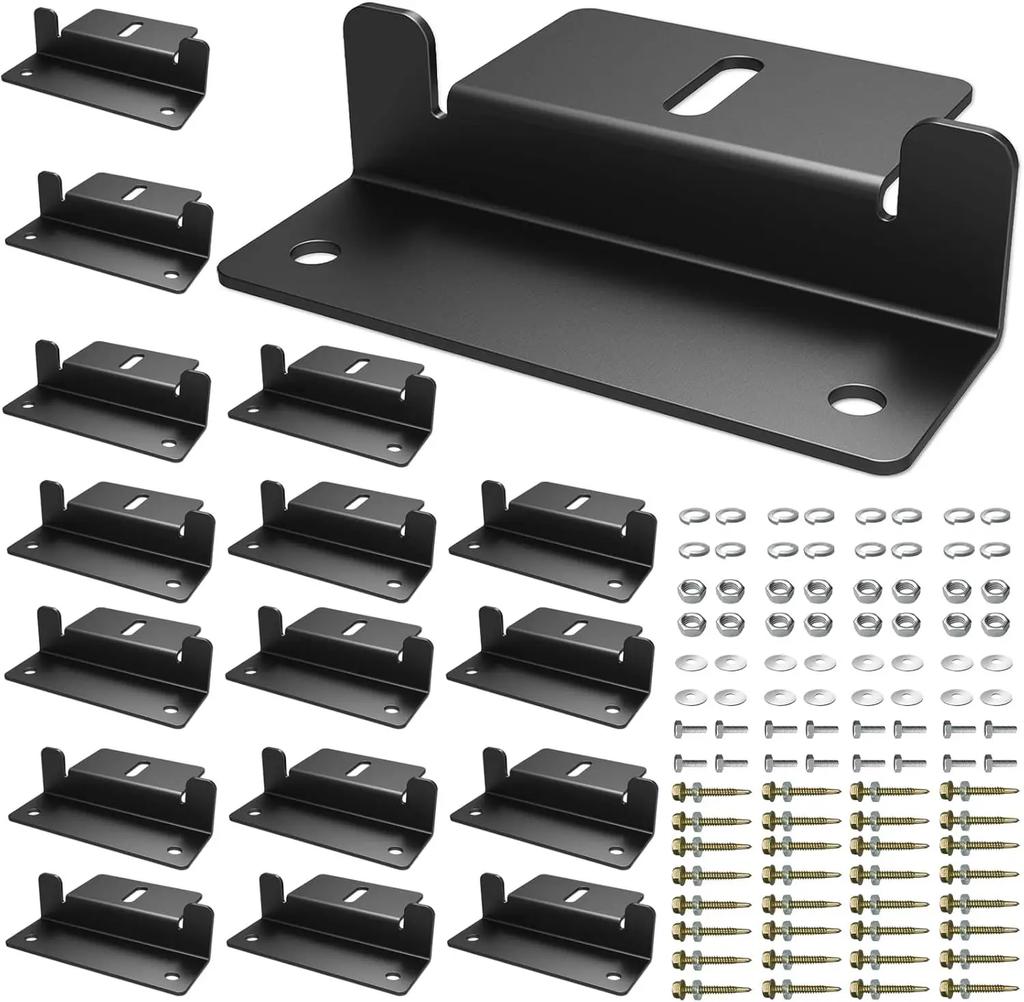 Aluminum Solar Panel Z-Bracket Mounting Kit - Roof-Style for Vehicles (Car/Boat/RV/Yacht)