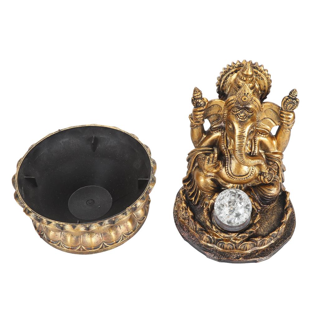 Resin Water Fountain Decorative Relaxing Improve Humidity Circulation Water LED Southeast Asia Buddha Water Fountain for Desktop