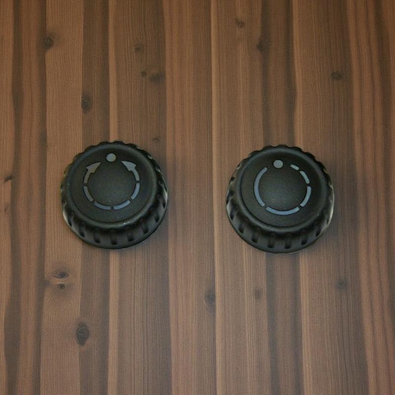 One Pair PCM Radio Replacement Knob Set For Porsche Cayenne 955 / 957 Part Number 95564295100 / 95564295200