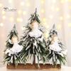 Pastel Color Christmas Tree Decor Angel Hanging Ornaments, Cute Plush Doll Pendant, Xmas Decorative Charms Ornaments for Home Holiday Wedding