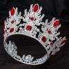 Baroque Crystal Crown Miss Universe Tiara Rhinestone Pageant Prom Crowns Bridal Wedding Hair Accessories Jewelry Crown Tiara