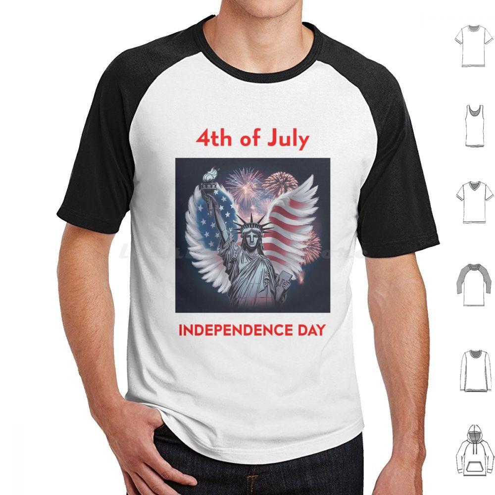 Day 4 July T Shirt Cotton Men Women DIY Print Flag America Day Usa Patriotic American 4th Of July American Flag Patriot Day