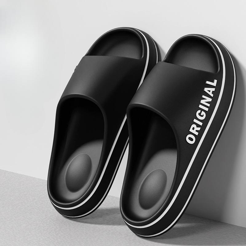 Sommartofflor för män och kvinnor med EVA-mjuk botten, molniga sandaler, lätta strandskor, lämpliga för inomhus- och utomhusbruk