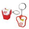 1Pcs 3.3Cm Cute Panda Head Fidget Keychain 3D Printed Pla Press Click Stress Relief Bag Pendant