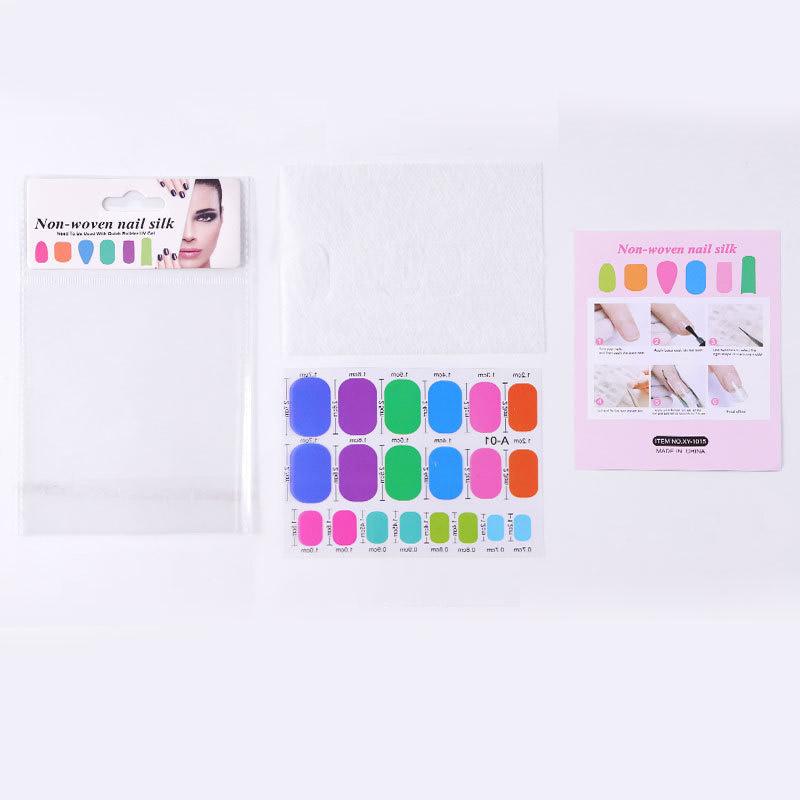 2 Placas de Fibra de Seda para Forma de Extensión de Uñas Telas No Tejidas Fibra de Construcción de Gel UV Acrílico Francés Accesorios de Manicura DIY