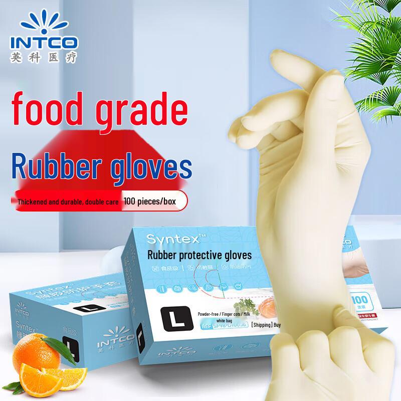 

INTCO Disposable Food Grade Latex Gloves