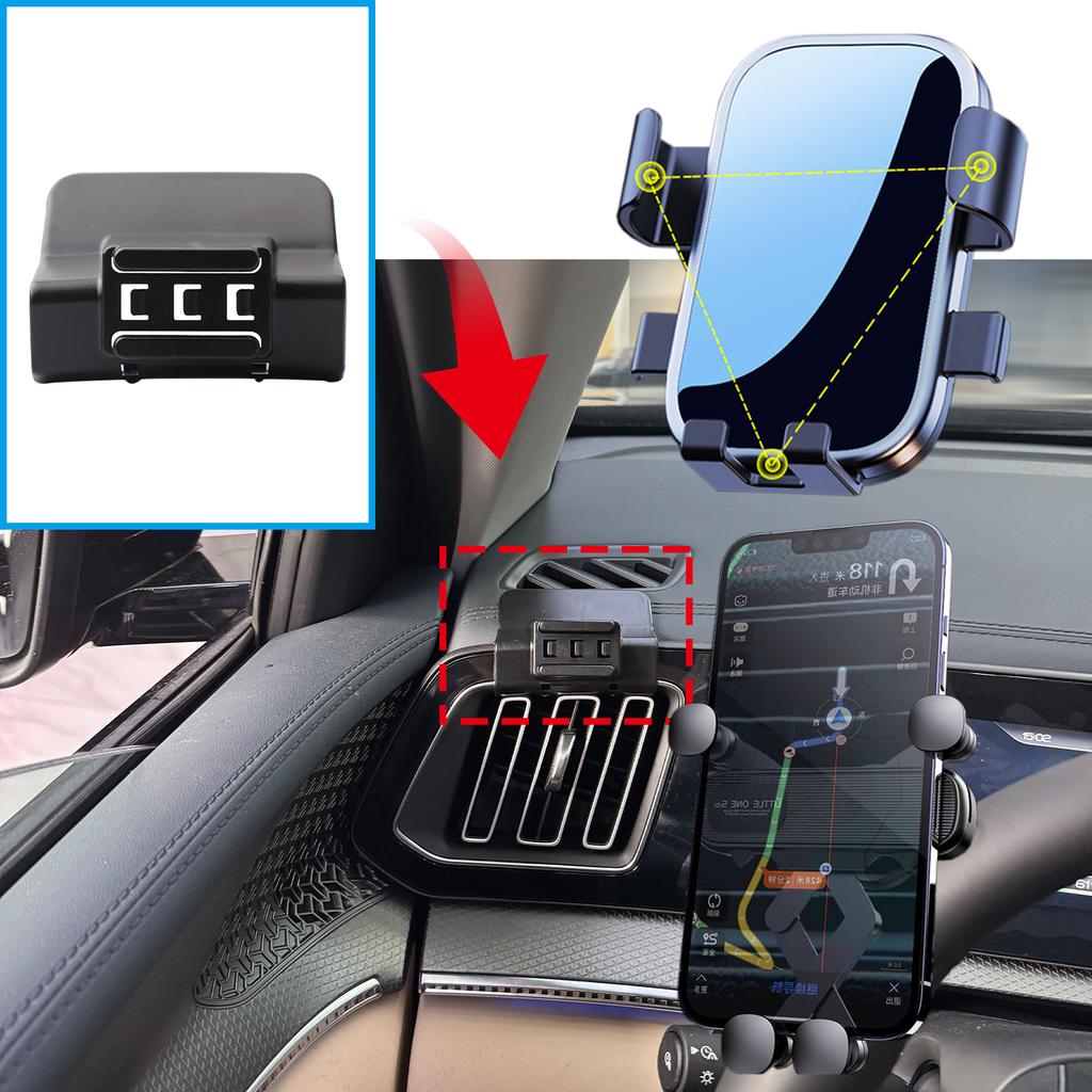 Dla BYD Seal U Song Pro Max EV 2025 2025 Samochodowy Uchwyt na Telefon Komórkowy Stojak GPS Stojak Nawigacyjny Akcesoria Samochodowe