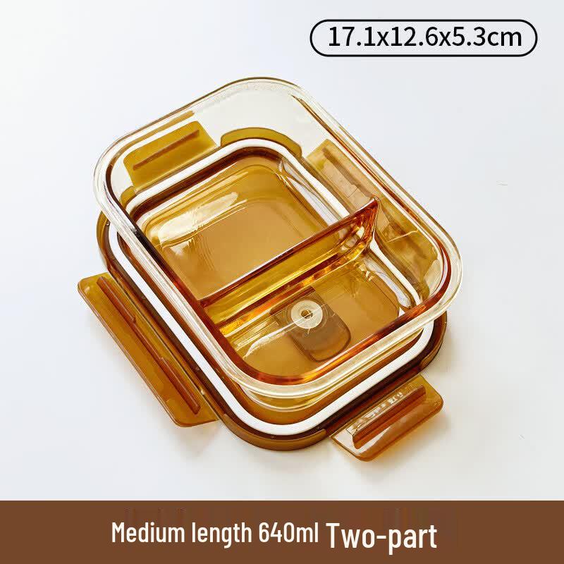 Ruhan High Borosilicate Glass Lunch Box, Microwave Safe