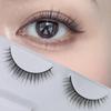 DZANIK False Eyelashes 3-Pair Set: Soft, Natural-Looking Black Band, Perfect for Natural Makeup.