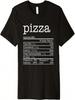 Pizza Nutrition Facts Funny For Thanksgiving Christmas Food Premium T-Shirt