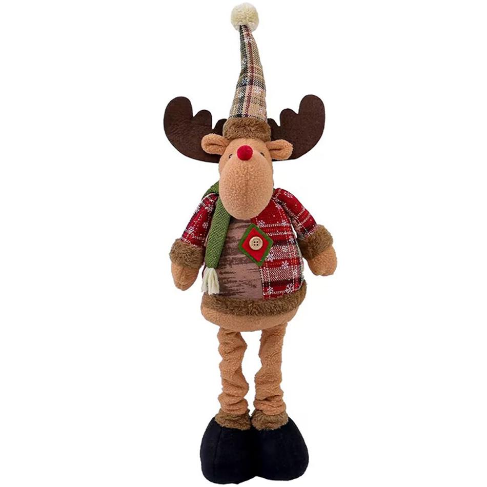 3PCS Christmas Decorative Christmas Dolls Reindeer Snowman Santa Claus Standing Doll New Year Ornament Christmas Merry Christmas