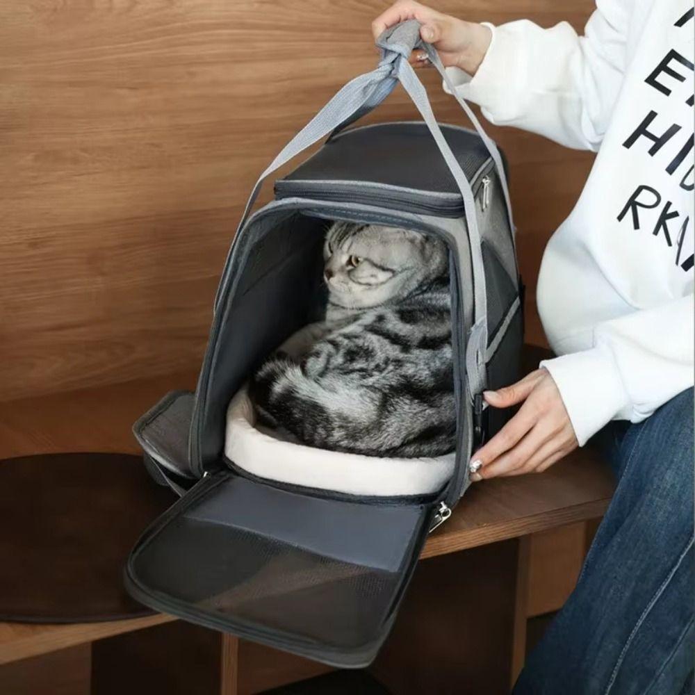 Collapsible Cat Bag Soft Sided Dog Carrying Case Easy Storage Pet Carrier  Rabbit