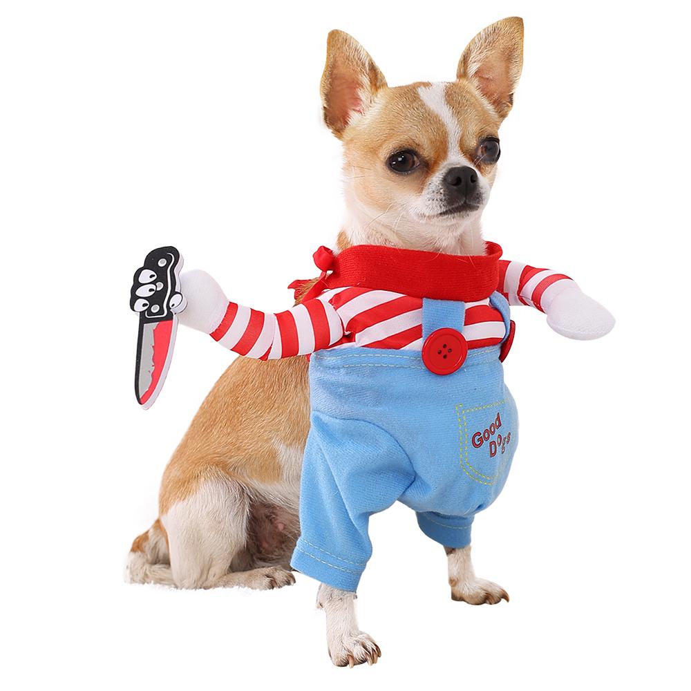 Lustige Cosplay-Hundekleidung für kleine und mittelgroße Hunde und Katzen, Halloween-Welpenparty-Kostüm, weich, gemütlich, Chihuahua, französische Bulldogge, Haustier-Overalls