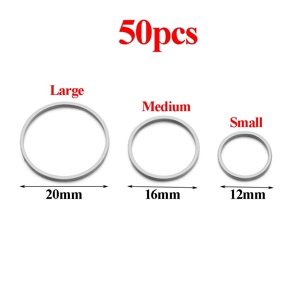 

20-50pcs Vacuum Gold Stainless Steel Moon Earrings Making Supplies Bezel Earring Charms Connectors for Diy Jewelry Findings Bulk Large