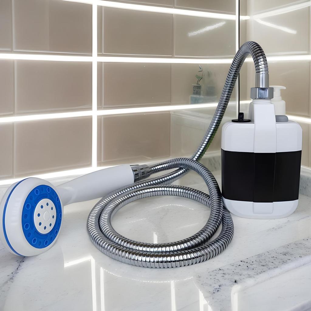 Portable Handheld Electric Showering Device Camping Shower Pet Cleaning Travel Shower Outdoor Bathing Equipment for  Car Wash