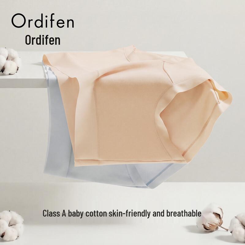 Ordifen Women's Plus Size 10A Antibacterial Seamless Cotton Briefs