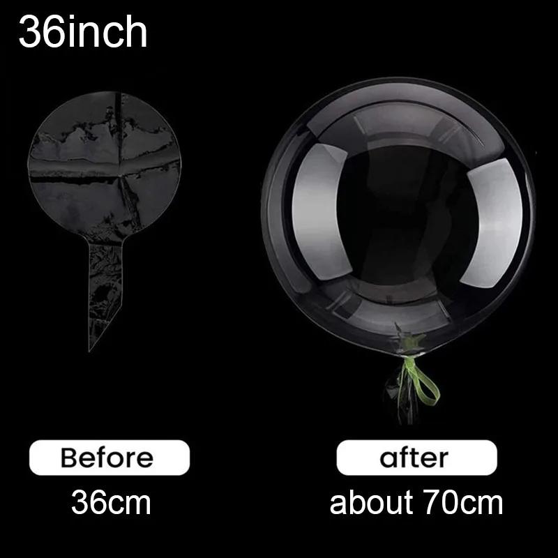 10pcs 8/10/12/16/18/20/24/inch Transparent Bobo Balloon Clear Bubble Balloon For Wedding Birthday Party Decoration Helium Ballon