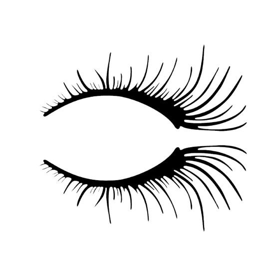 2ks Řasy Obočí Vodotěsná Odnímatelná samolepka na styling do auta Dekor