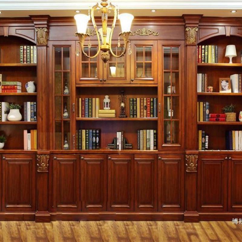 High-Definition Douyin-Moderator-Hintergrund: Bücherregal Bürodeko