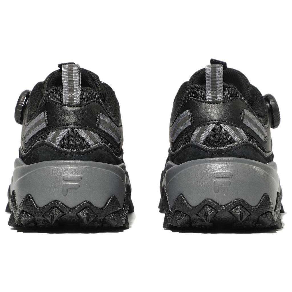 FILA Oakmont Tr Dial V2 Sports Low top Casual Shoes Unisex Black Gray Korean Style 1JM02613F_001