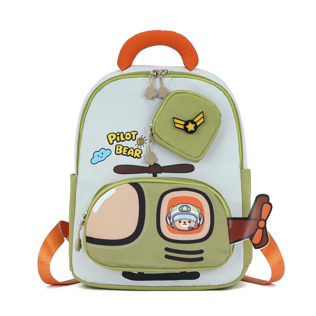 Schoolbag new cartoon car cute children's bag 1-1 years old boys and girls lightweight versatile backpack kindergarten bag