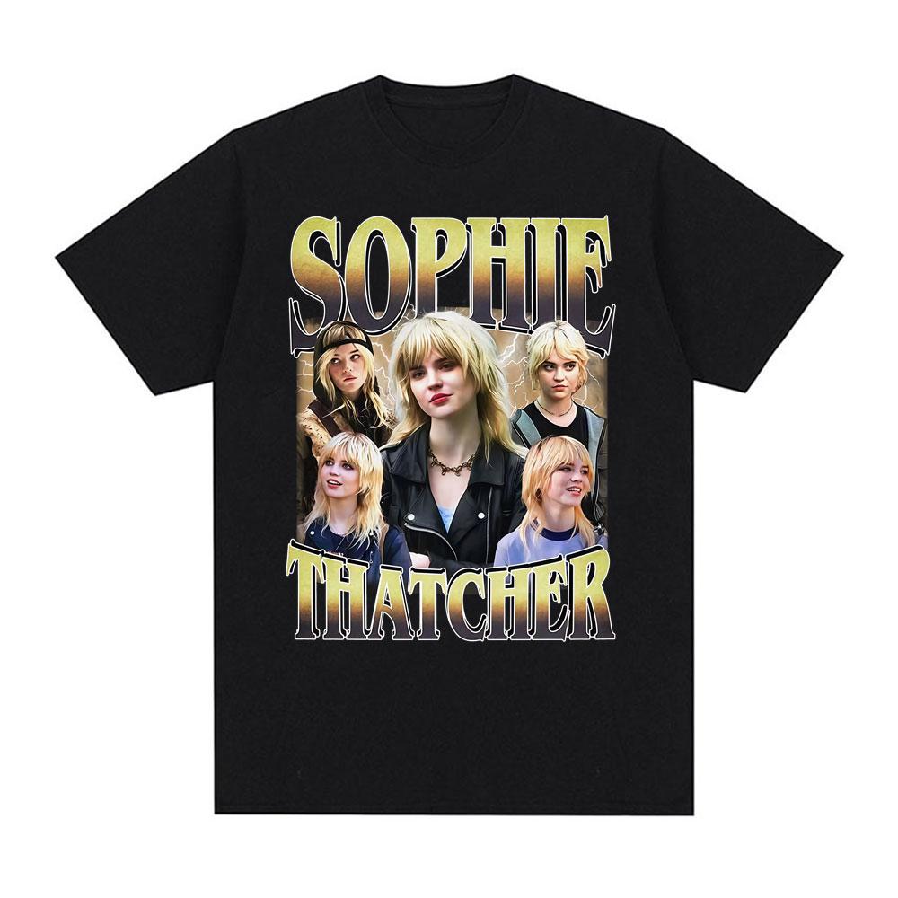

Actor Sophie Thatcher 90s Vintage T Shirt Men Women s Harajuku Y2k Gothic Short Sleeve T Shirts Comfort Cotton Oversized T-sh... S разноцветный