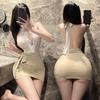 Sexy Lingerie A-line High Waist Lace Bodycon Pencil Skirt for Women 